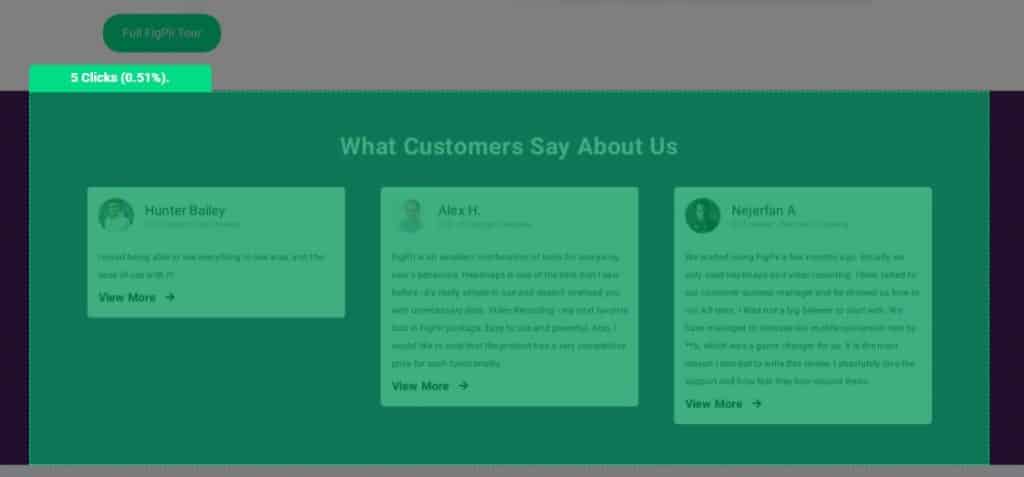 Click heatmap in action