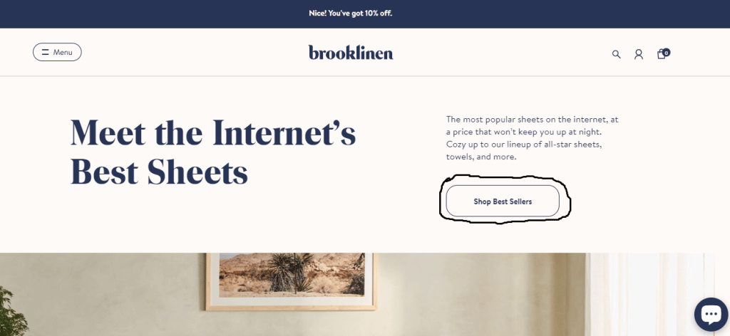 Brooklinen Homepage