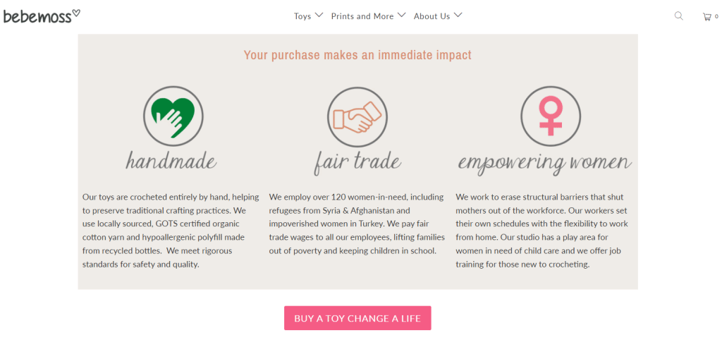 Bebemoss environmenta limpact