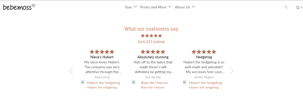 Bebemoss customer review