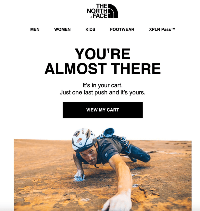 abandoned cart email