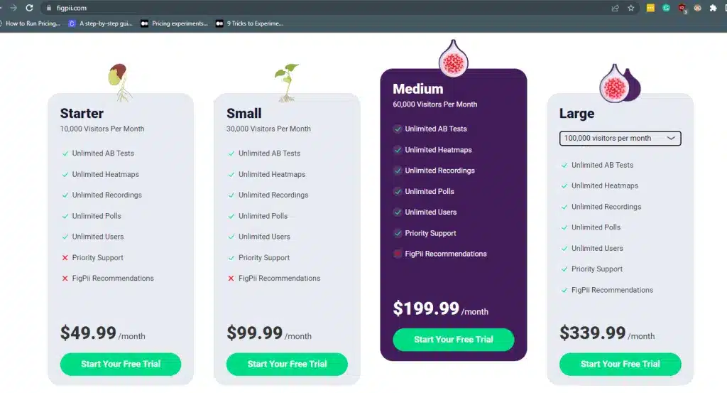 pricing experiment