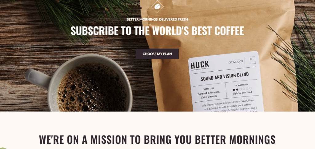 Beanbox Landing Page