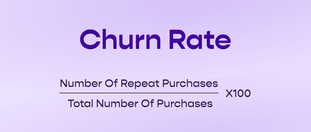 Formula for calculating Churn Rate