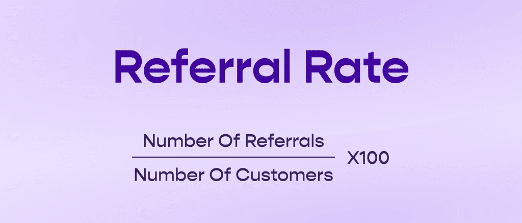 Referral rate for new customers
