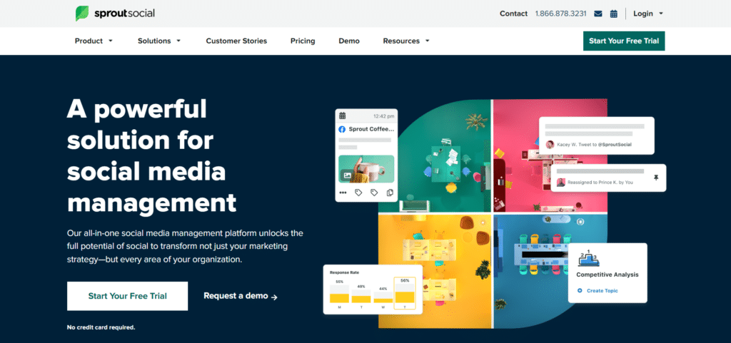 Sproutsocial landing page
