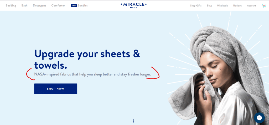 Miracle Made Landing Page