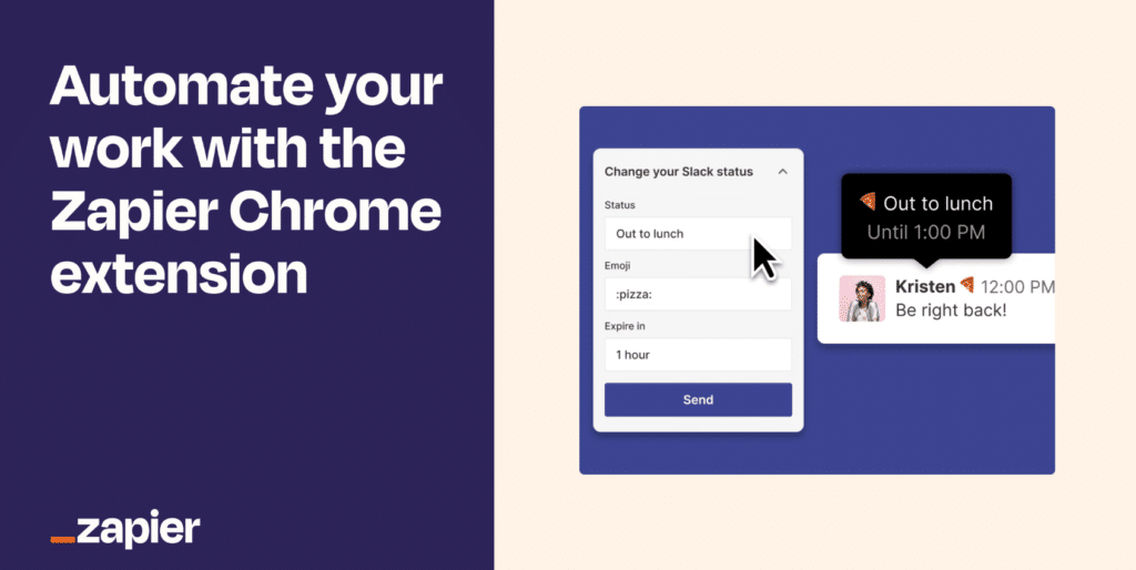 zapier chrome extension homepage
