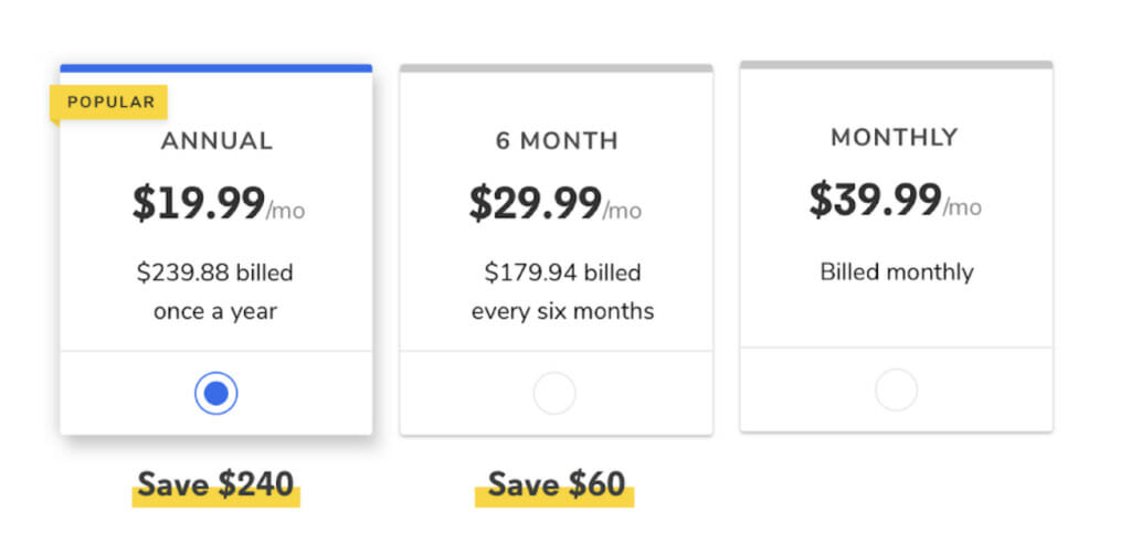 Price A/B testing