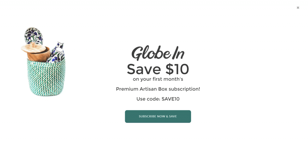 GlobeIn subscription page