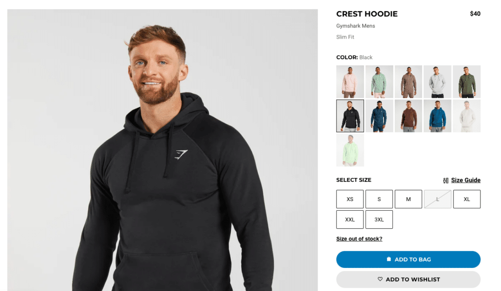 Crest Hoodie Product Page