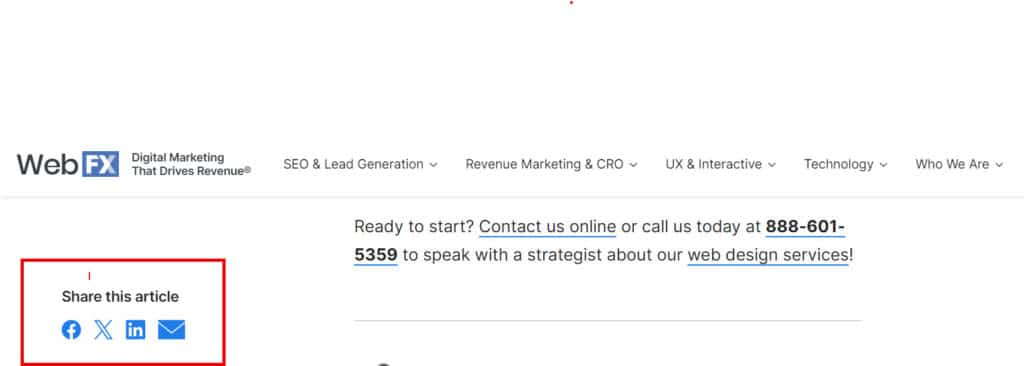 WebFx Footer Section