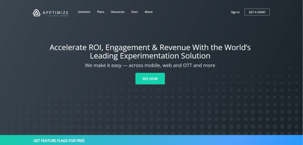 Mobile App A/B testing tool; Apptimize