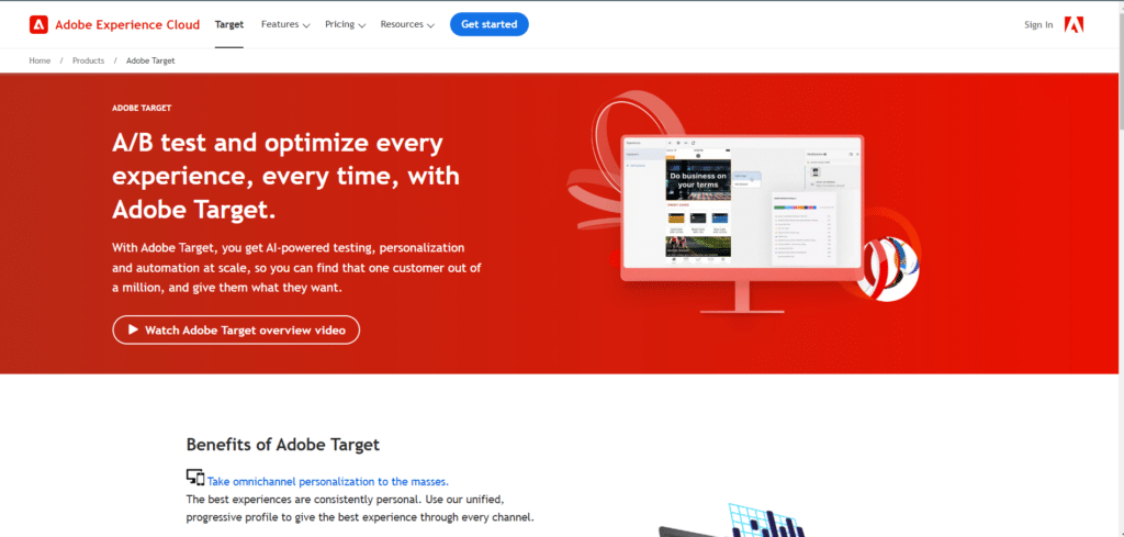 Mobile App A/B testing tool; Adobe Target