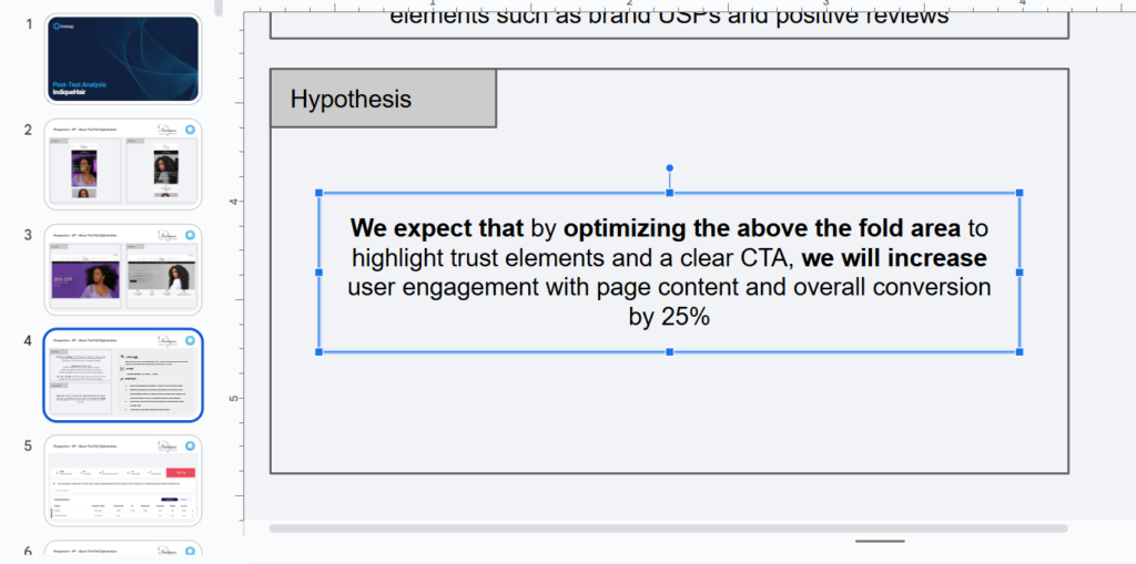 Elements of a solid hypothesis