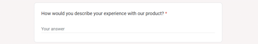 open-ended questions