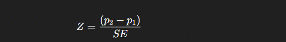 Z-Score formula